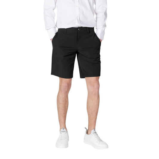 Bermuda Shorts by Armani Exchange for men in lycra polyamide black features a eye catching and short with a eye catching .