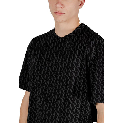 Armani Exchange Black Cotton T-Shirt