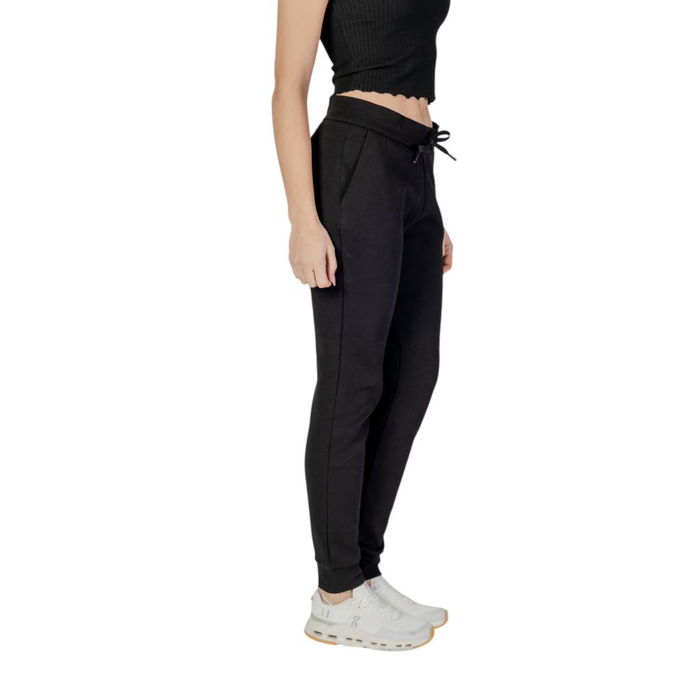 Armani Exchange Black Cotton Joggers (Workout Pants)