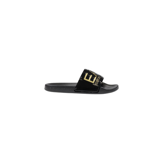 Slider Slippers by EA7 Emporio Armani for men in pvc bicolour presents a effortless silhouette, showcasing the elegant Men's PVC Slider Slippers design with its unique and sophisticated .