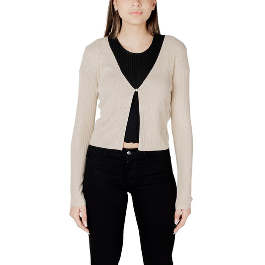 Jacket by Morgan De Toi for women in metallized fiber polyester & viscose gold showcases a contemporary silhouette, detailed with a contemporary and premium lightweight for a sophisticated finish.
