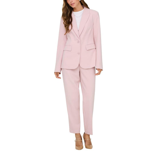 Blazer by Only for women in stretch viscose polyester pink features an stylish silhouette, showcasing a sophisticated lapel notch-lapel neckline and stylish for a truly stylish finish.