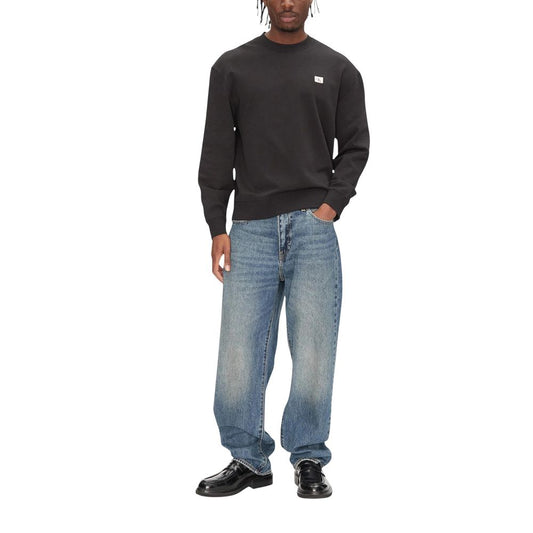 Calvin Klein Jeans Men's Cotton Polyester Activewear Sweatshirt - Black Signature