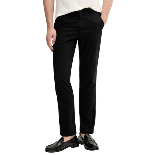 Jeans by Calvin Klein Jeans for men in stretch cotton black & signature features an refined tailoring silhouette, showcasing a premium regular-fit with a and long cut for a refined tailoring look.
