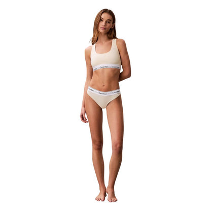 Calvin Klein Underwear Beige Cotton Bra