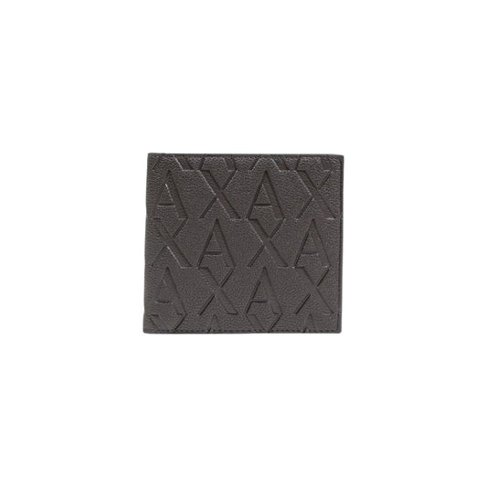 Cardholder Card Case by Armani Exchange for men in polyester brown & patterned features a sleek silhouette, showcasing the sleek design of the Polyester Cardholder Card Case with functional card-organization compact-design for a premium look.