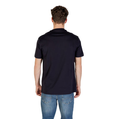 Armani Exchange Blue Cotton T-Shirt
