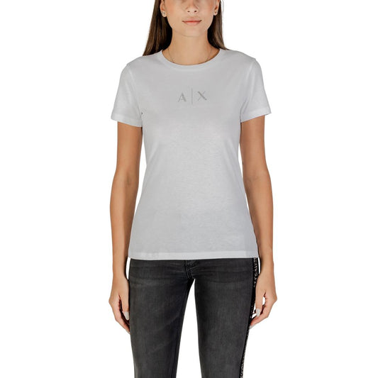 Armani Exchange Women's Cotton T-Shirt - White