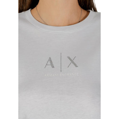 Armani Exchange White Cotton T-Shirt
