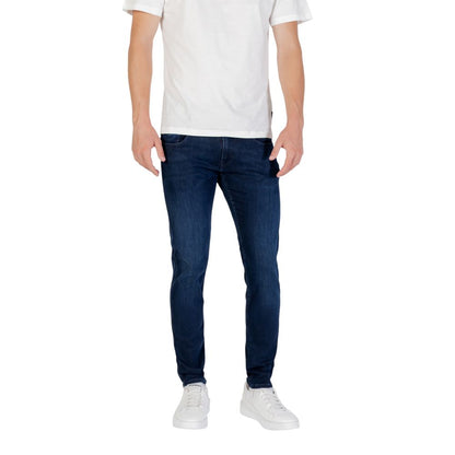 Replay Blue Cotton Skinny Jeans