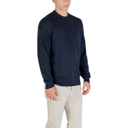 Hugo Boss Blue Cotton Sweatshirt