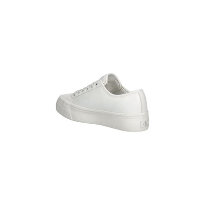 Calvin Klein Jeans White Leather Sneakers