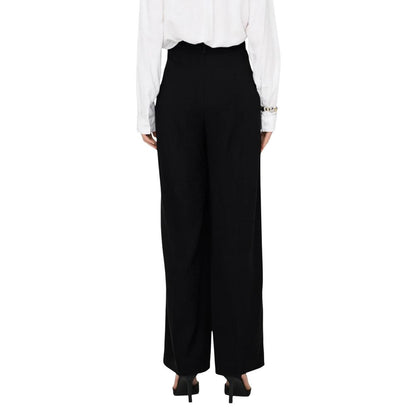 Jacqueline De Yong Black Viscose Casual Pants