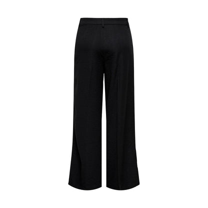 Jacqueline De Yong Black Viscose Casual Pants
