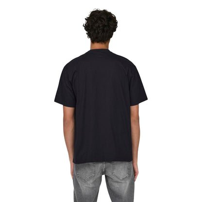 Only & Sons Black Organic Cotton T-Shirt