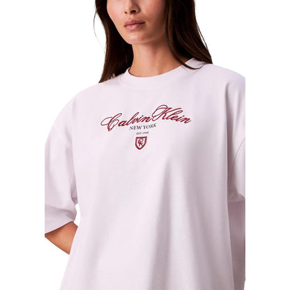 Calvin Klein Jeans White Cotton T-Shirt