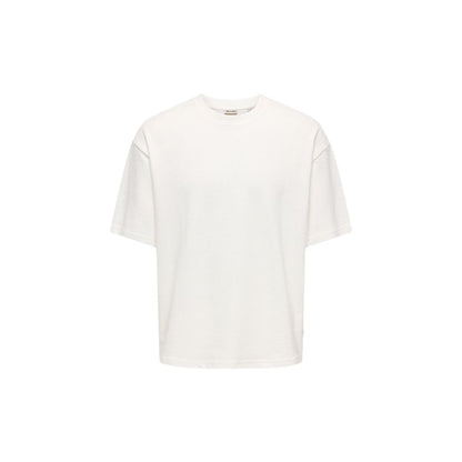 Only & Sons Cream Cotton T-Shirt