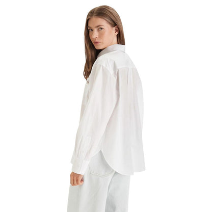 Calvin Klein Jeans White Cotton Blouse