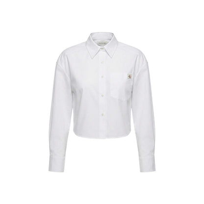 Calvin Klein Jeans White Cotton Blouse