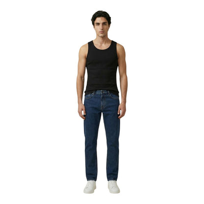 Calvin Klein Jeans Black Cotton Tank Tops