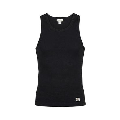 Calvin Klein Jeans Black Cotton Tank Tops