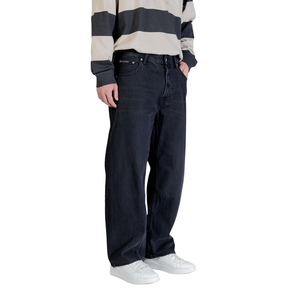 Calvin Klein Jeans Black Cotton Relaxed Fit Jeans
