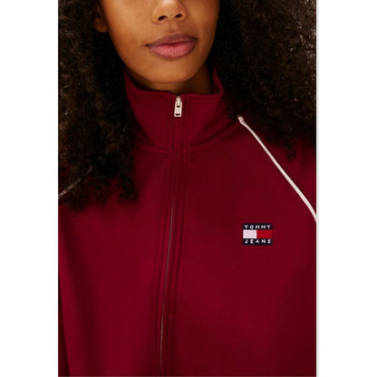 Tommy Hilfiger Jeans Bordeaux Recycled Polyester Sweatshirt