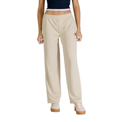 Tommy Hilfiger Jeans Beige Recycled Polyester Joggers (Workout Pants)