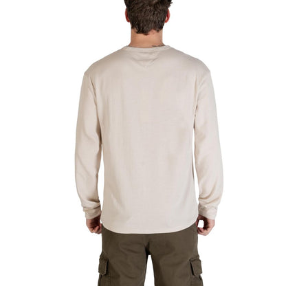 Tommy Hilfiger Jeans Beige Recycled Cotton Long Sleeve T-Shirt