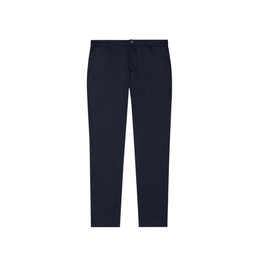Trousers by Armani Exchange for men in stretch polyester cotton blue features a artisanal silhouette, showcasing a sophisticated skinny & slim with a long and for a artisanal finish.