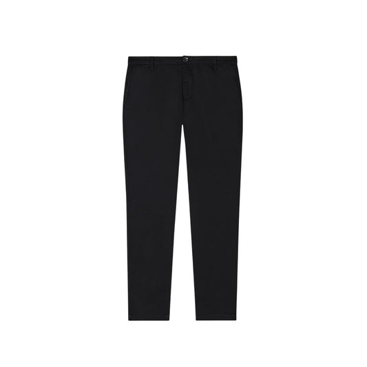 Trousers by Armani Exchange for men in stretch polyester cotton black features a sculptural silhouette, showcasing a sculptural skinny & slim and long with a sophisticated for a sculptural finish.
