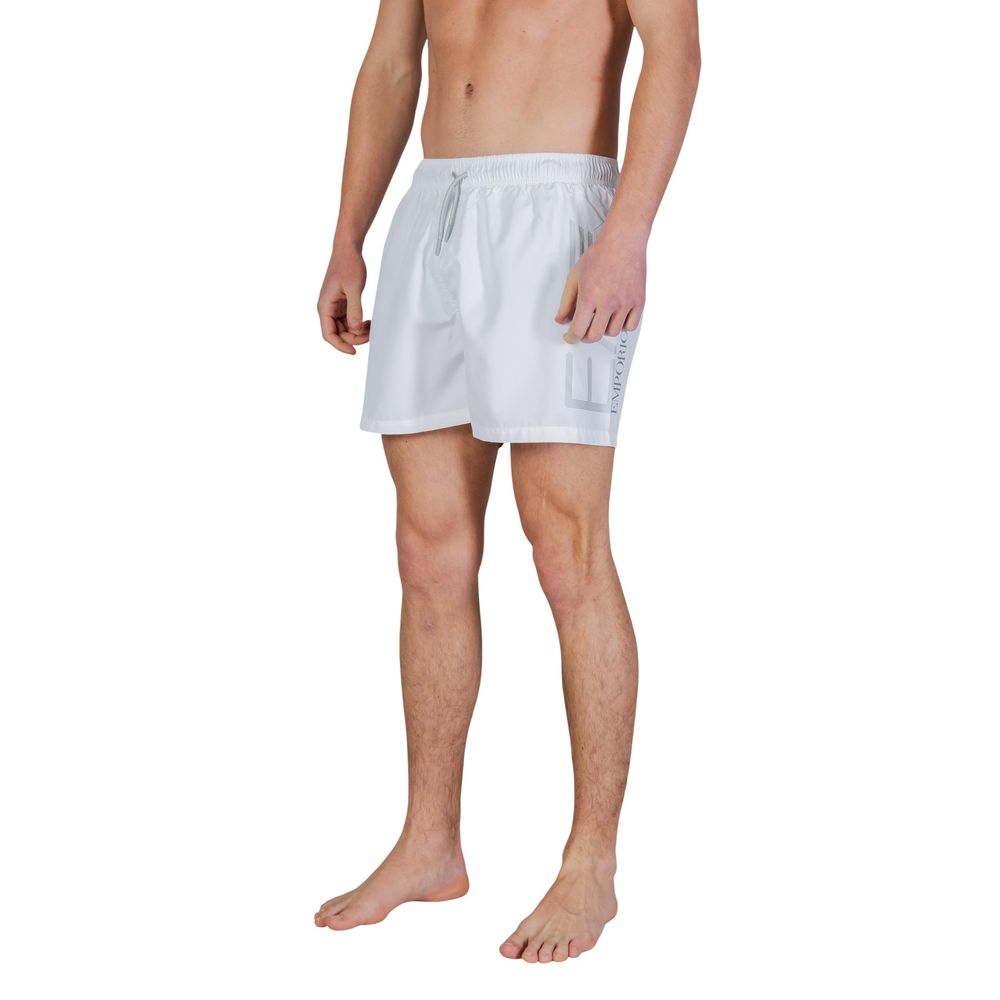 EA7 Emporio Armani Bicolor Polyester Swim Shorts
