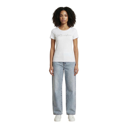 EA7 Emporio Armani White Elastane T-Shirt