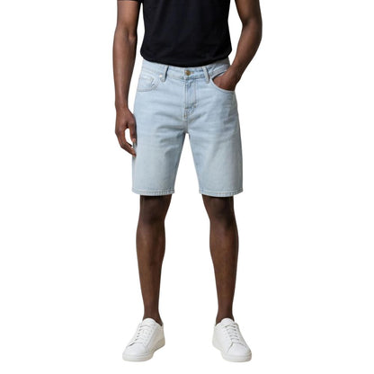 Antony Morato Light Blue Cotton Bermuda Shorts