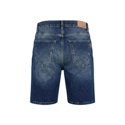 Antony Morato Blue Cotton Bermuda Shorts