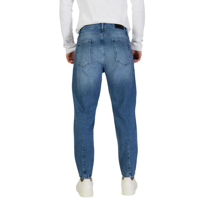 Antony Morato Blue Cotton Relaxed Fit Jeans