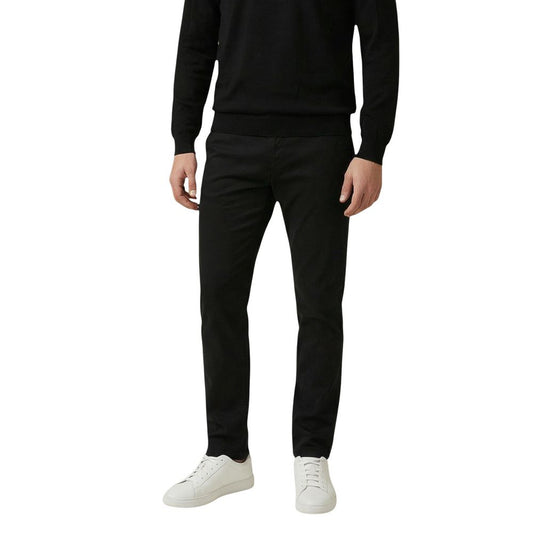 Trousers by Antony Morato for men in stretch cotton black features a tailored silhouette with a tailored skinny & slim, defined by its long and a sophisticated .