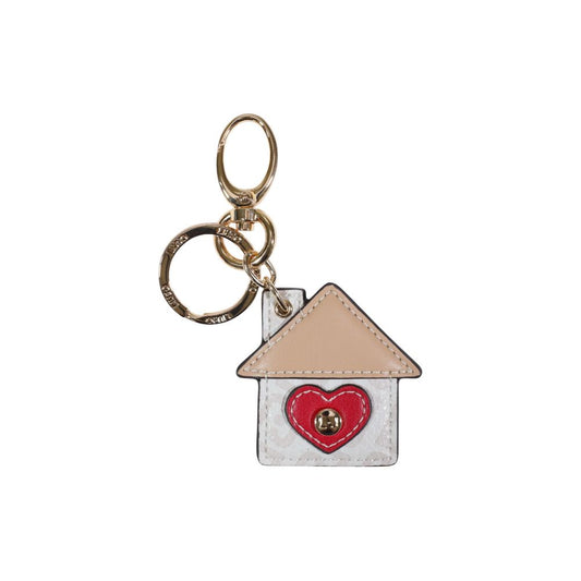 Keychain by Liu Jo for women in polyethylene & polyurethane beige & gold, featuring an sculptural design with details in and .