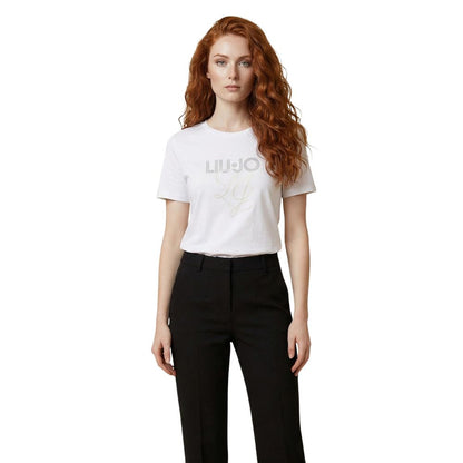 Liu Jo White Cotton T-Shirt