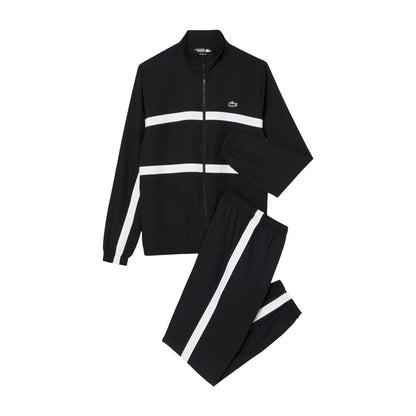 Lacoste Black And White Polyester Sweatsuit