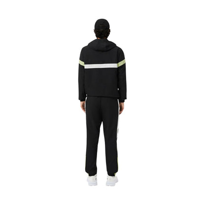 Lacoste Black And White Polyester Sweatsuit