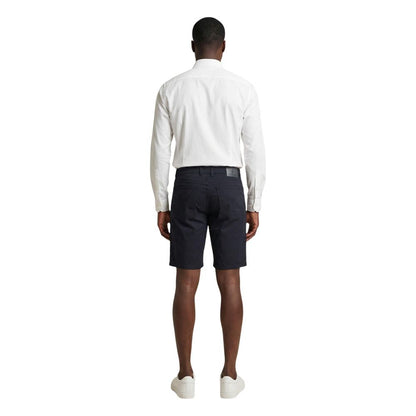 Jeckerson Blue Cotton Bermuda Shorts