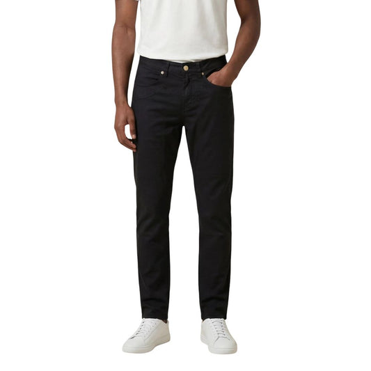 Jeckerson Men's Skinny Slim Lycra Trousers - Blue Signature