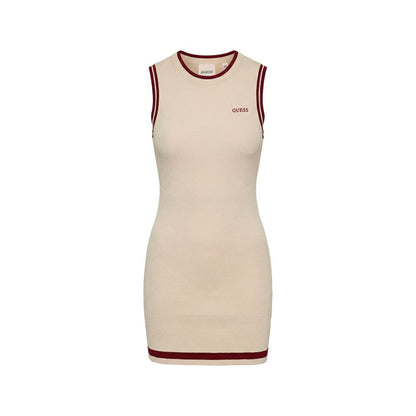 Guess Active Beige Viscose Midi Dress