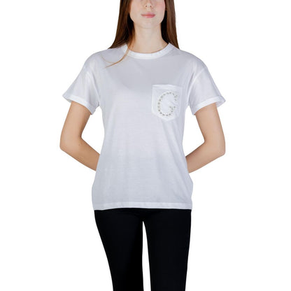 Guess White Cotton T-Shirt