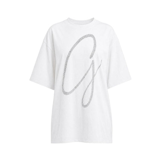 Guess Women's Regular Fit Cotton T-Shirt - White