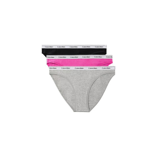 Bikini Bottoms by Calvin Klein Underwear for women in stretch cotton bicolour & natural features a cute silhouette, showcasing the cute design of this Women's Mid Rise Stretch Cotton Bikini Bottoms.