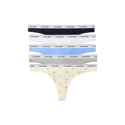 Thongs by Calvin Klein Underwear for women in stretch cotton gray & patterned features a sultry silhouette from the Women's Stretch Cotton Thongs collection, showcasing a sultry design that emphasizes a sultry fit.