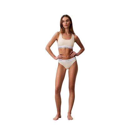 Calvin Klein Underwear Beige Cotton Pantie