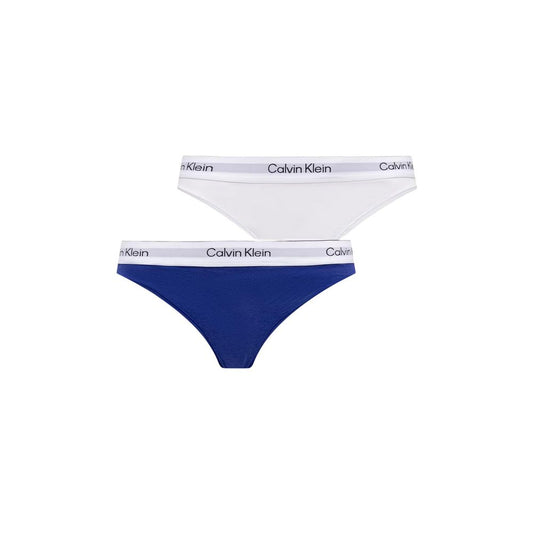 Underpants by Calvin Klein Underwear for women in stretch cotton & modal blue & signature features an nuanced silhouette, showcasing the refined Women's Stretch Cotton & Modal Underpants design with a nuanced cut for a premium look.